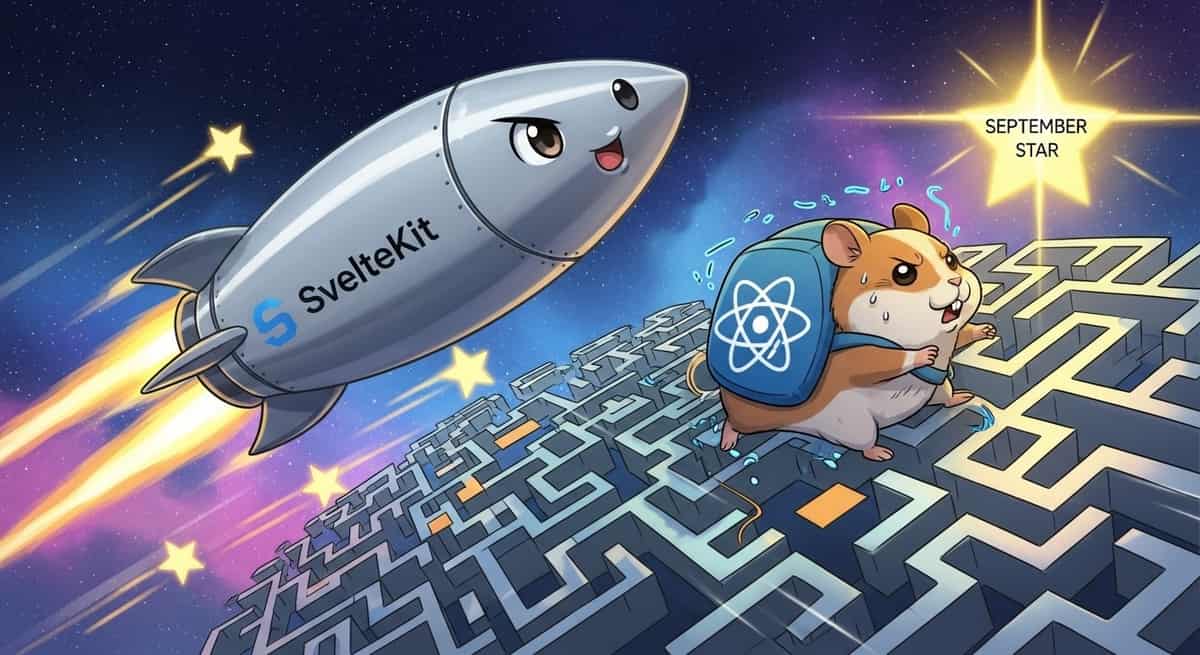 Background image for "SvelteKit September Updates vs React Ecosystem"