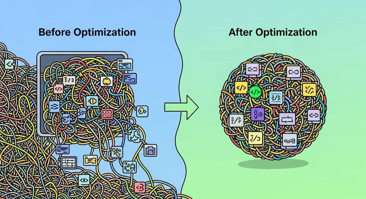 Bundle analyzer showing before and after Remote Functions optimization